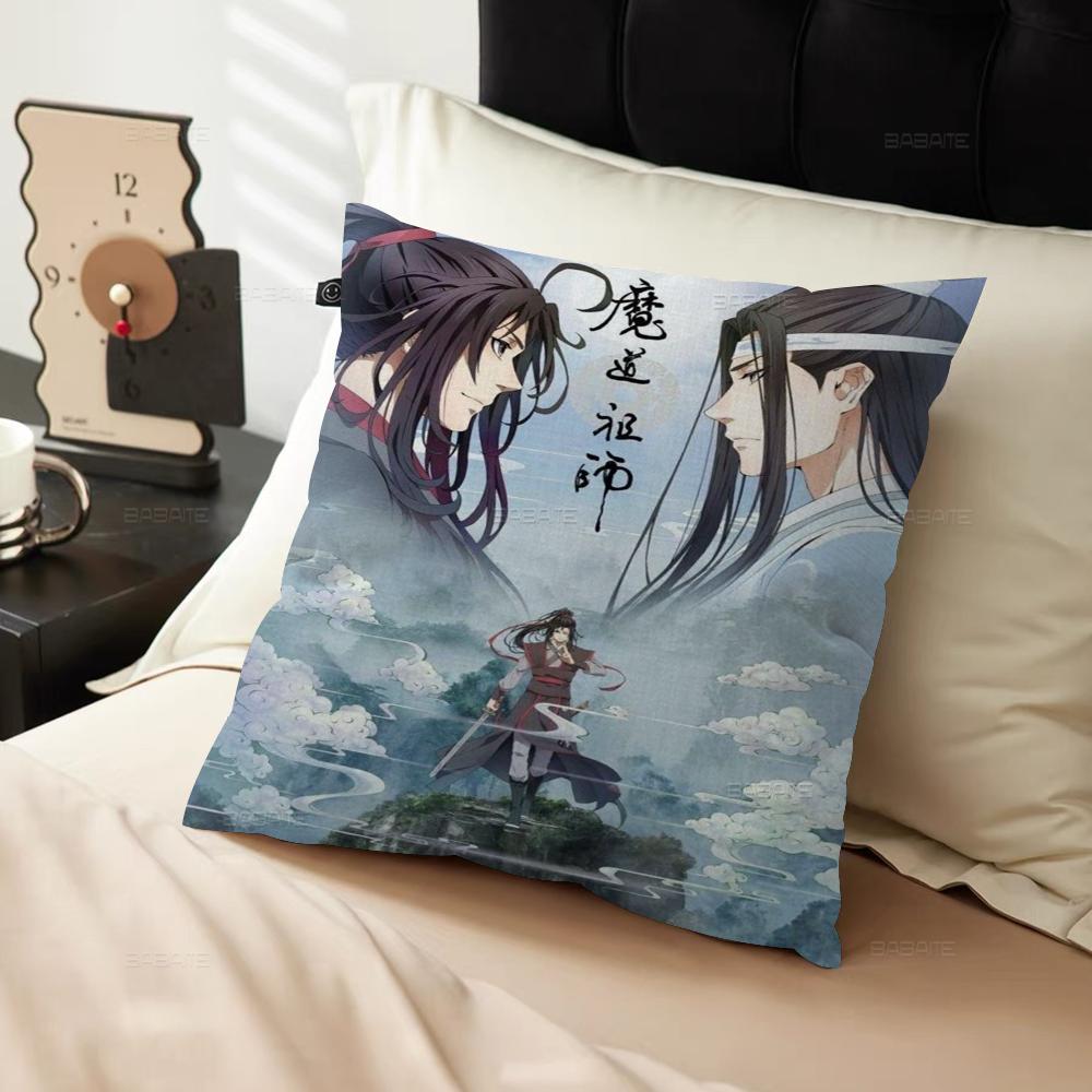 Anime Mo Dao Zu Shi Cushion Cover Car Throw Pillow Case For Sofa Car Christmas Gift 40x40cm 45x45cm
