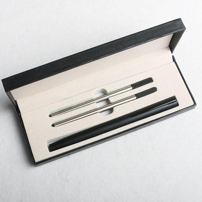 Three-Color Business Gift Gift Box Set, Signature Pen, Black High-End Gift Box, Gift Ballpoint Pen, Pen Box, Orb Pen.