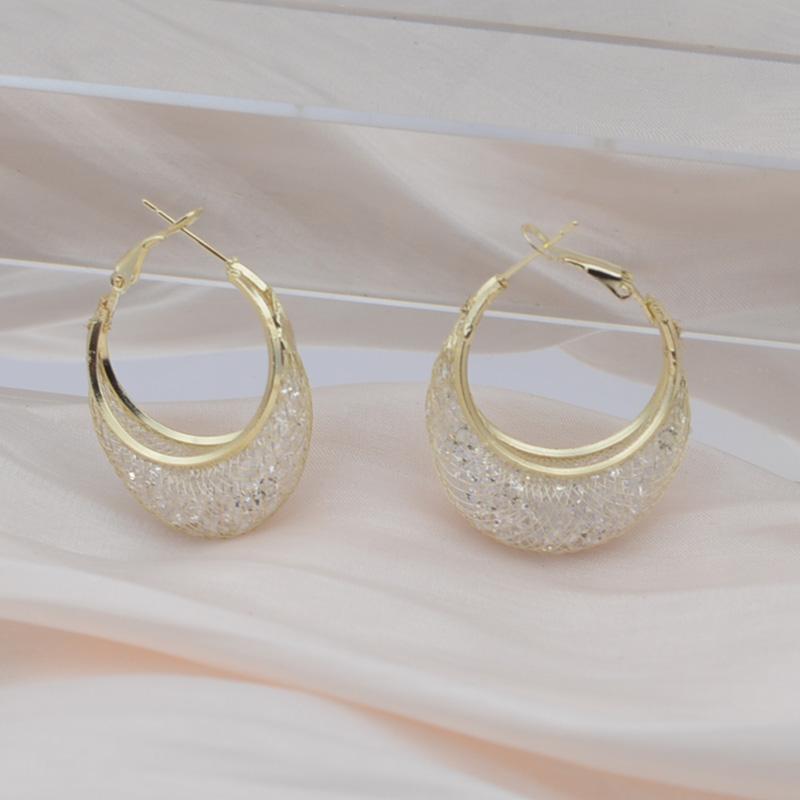 

Минималистичные круглые серьги-кольца из проволочной сетки с цирконием для женщин, кольцо золотого цвета, украшения для вечеринок, уникальные круглые серьги для рождественских девочек