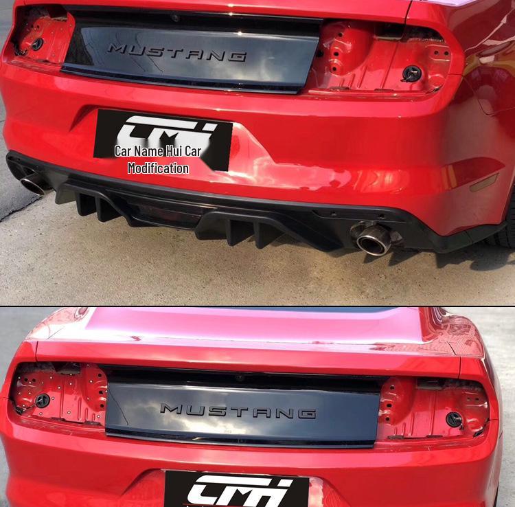 Rear Diffuser for 15-17 Mustang: Small Body Kit with Dual Outlet