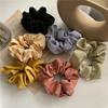 Women Silk Scrunchie Elastic Handmade Multicolor Hair Band Ponytail Holder Headband Hair Accessories  Satin Silk Solid Color