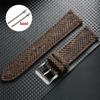 Vintage geflochtenes Armband Echtes Leder Nylon Uhrenarmband 18mm 20mm 22mm Schnellwechselarmband für Herren Damen Ersatz-Armband