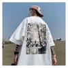 American Fashion Cotton Short-sleeved T-shirt Men's Summer T-shirt Loose Half-sleeve Teenage Top Clothes