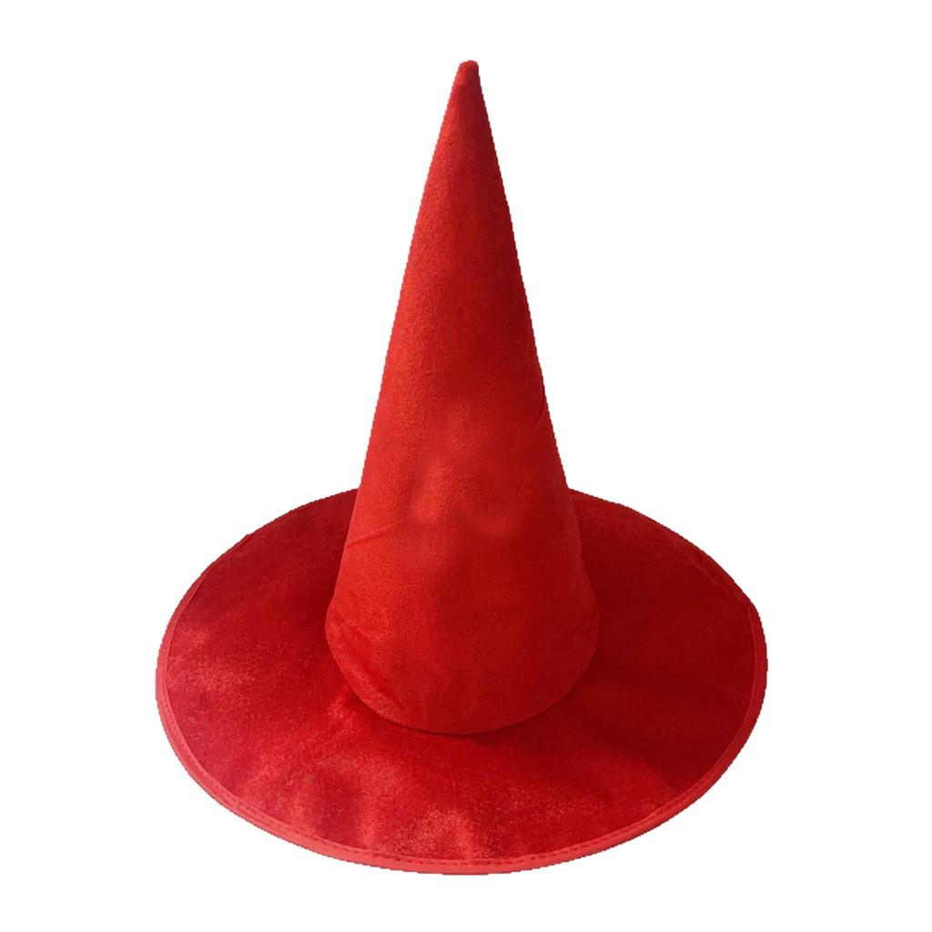Witches Hat Halloween Cosplay Prop Plush Fabric For Party Costumes Decorations