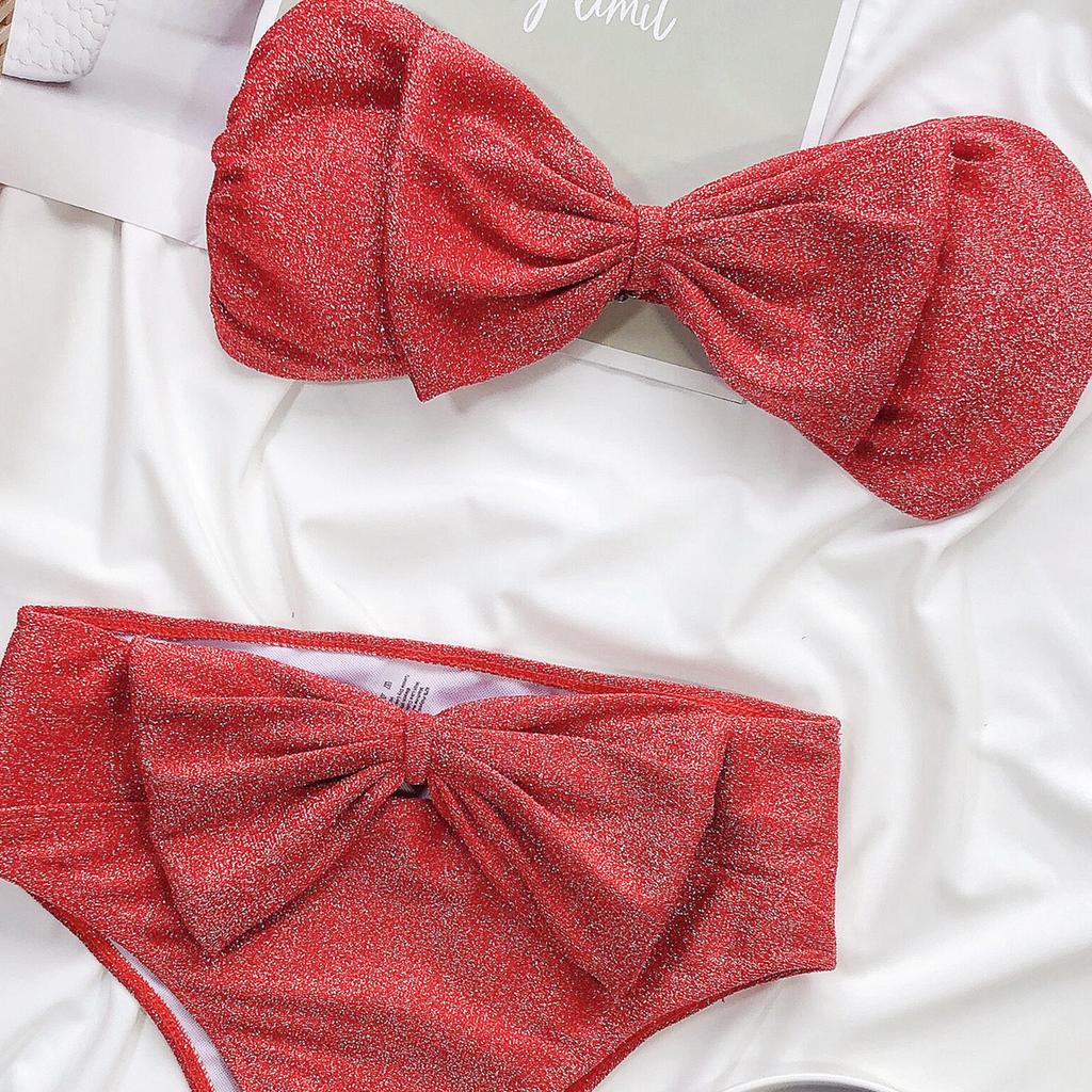 Dámské plavky jednobarevné flitrované sexy bikiny jednodílné plavky Plážové plavky