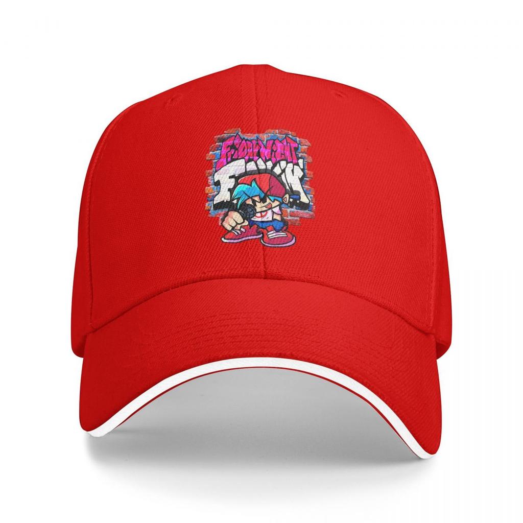 Unisex Baseball Hats BoyFriend FNF Brick Wall Outdoor Streetwear Summer Sports Baseball Caps Cap Casquette Polychromatic Hats