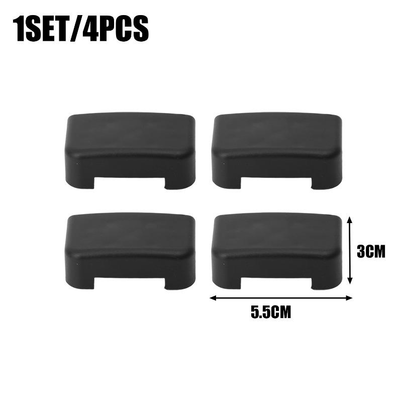 4PCS/Set Rear Seat Slide Rail Anti-kick Protection Covers for Tesla Model 3Y Soft ABS Seat Rail Cover Auto Interior Accessories