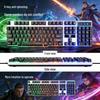 RGB Backlit Silent Membrane Gaming Keyboard, Mechanical Feel, 104-Key, Wired USB, Cross-Border.
