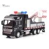 Puntos Kids Toy Realistic Alloy Police Rescue Transport Vehicle Pull back Car Eucation