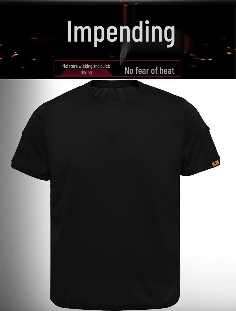 Camiseta Táctica de Manga Corta Transpirable de Secado Rápido Coolmax para Fitness y Entrenamiento al Aire Libre