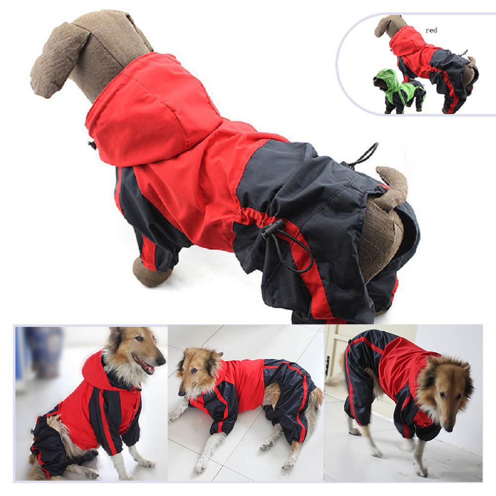 Pet Dog Clothes Rain Snow Coats Waterproof Raincoats 4 Legs Raincoat For Small Medium Large Dogs 899