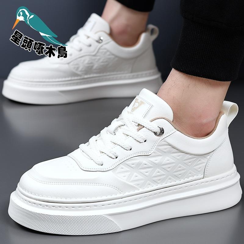Star-headed Woodpecker Fashion Four Seasons Microfiber Rubber Plastic Platform Versatile Men's Board Shoes Comfortable Shoes