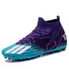 High-Top Football Shoes Ag Nails, Boys And Girls, Teenagers And Students Fly-Woven Breathable Mesh Sports Shoes