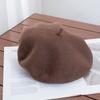 Berretto Donna Britannico Vintage Autunno e Inverno Lana Pittore Cappello Signora Cappello Bocciolo Versatile Tendenza ins