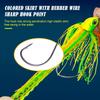 Chatterbait Fishing Lure Wobbler Spinner Bait Blade Jig Swimbait for Bass Pike Silicone Skirt Artificial Baits 15g 20g