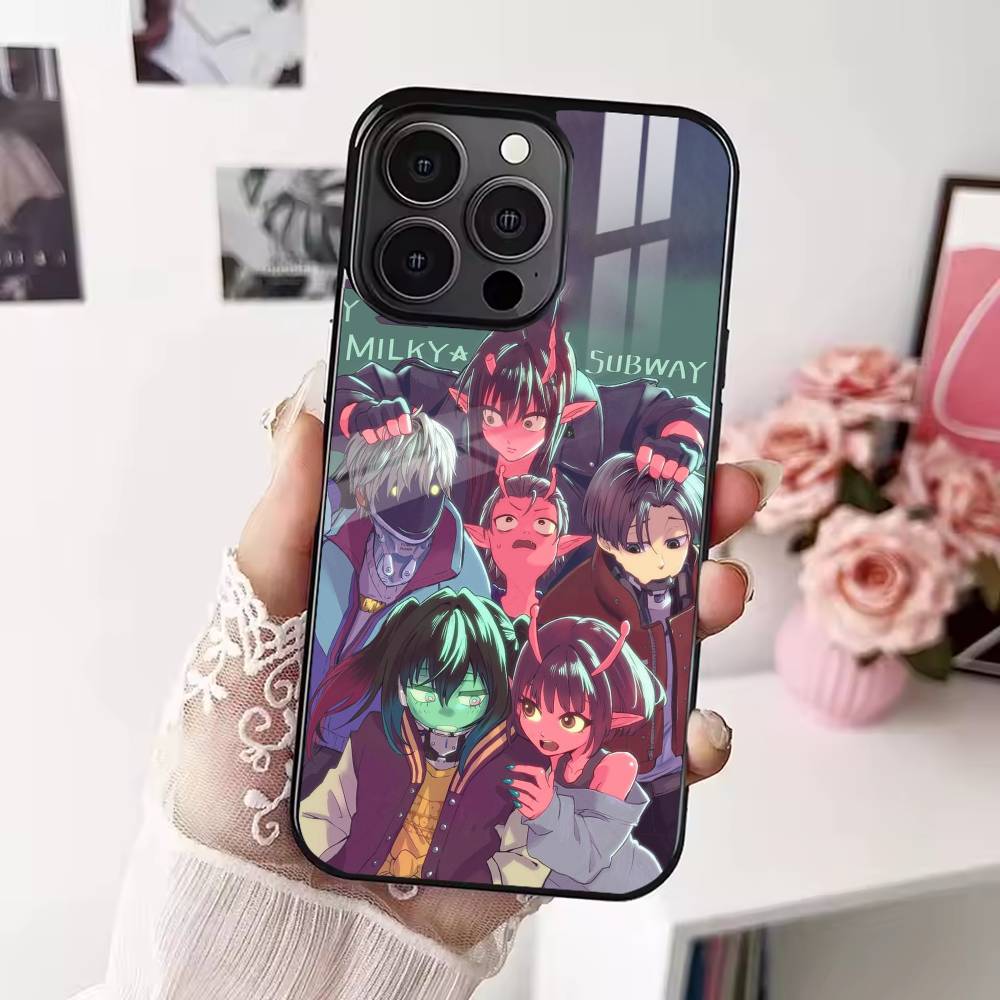 Anime M-Milky Subway Phone Case For iPhone 17,16,15,14,13,12,Plus,Pro,Max for Magsafe Magnetic Wireless Charging