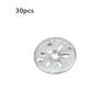 30Pcs Iron Round Car Seat Clamping Plate Washer Cover Mounting Clips Heat Shield Insulation Gasket Pad Fixing Buckle