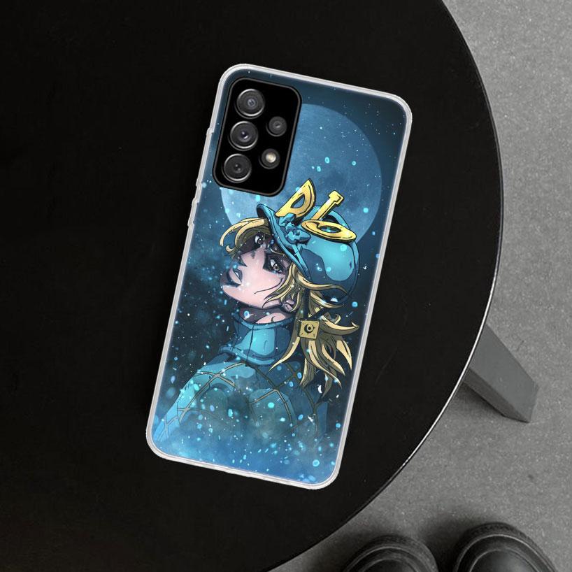 JOJO Anime Cartoon Phone Case Cover For Samsung Galaxy A12 A22 A32 A52 A72 A02S A51 A50S A31 A20S A10S Note 20 Ultra 10 Plus Gal