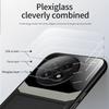 EUCAGR Acrylic PU Leather Case For Oneplus 13 13T 12 11 9R 8T 8Pro Camera Protect Phone Back Cover for Oneplus 13 Frame Coque