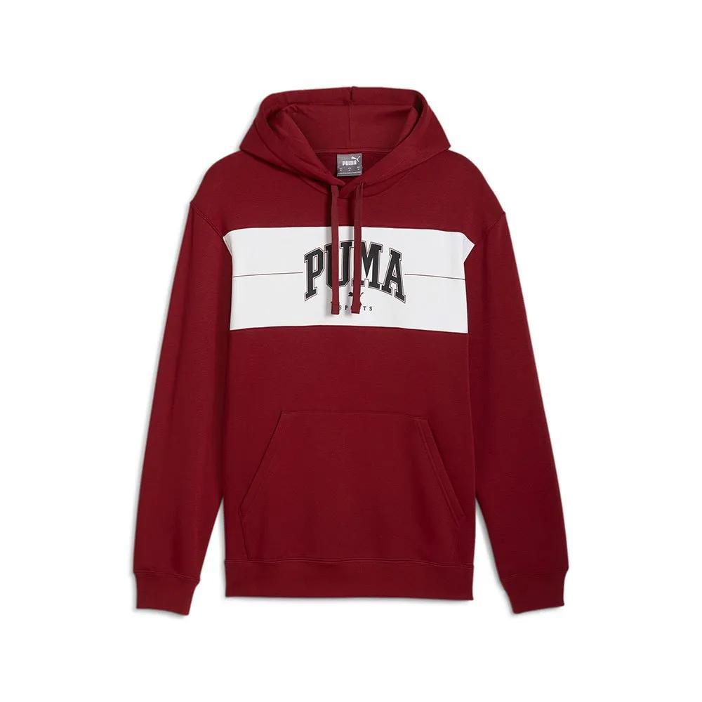 PUMA Classic university hoodie adjustable hood kangaroo pocket Red