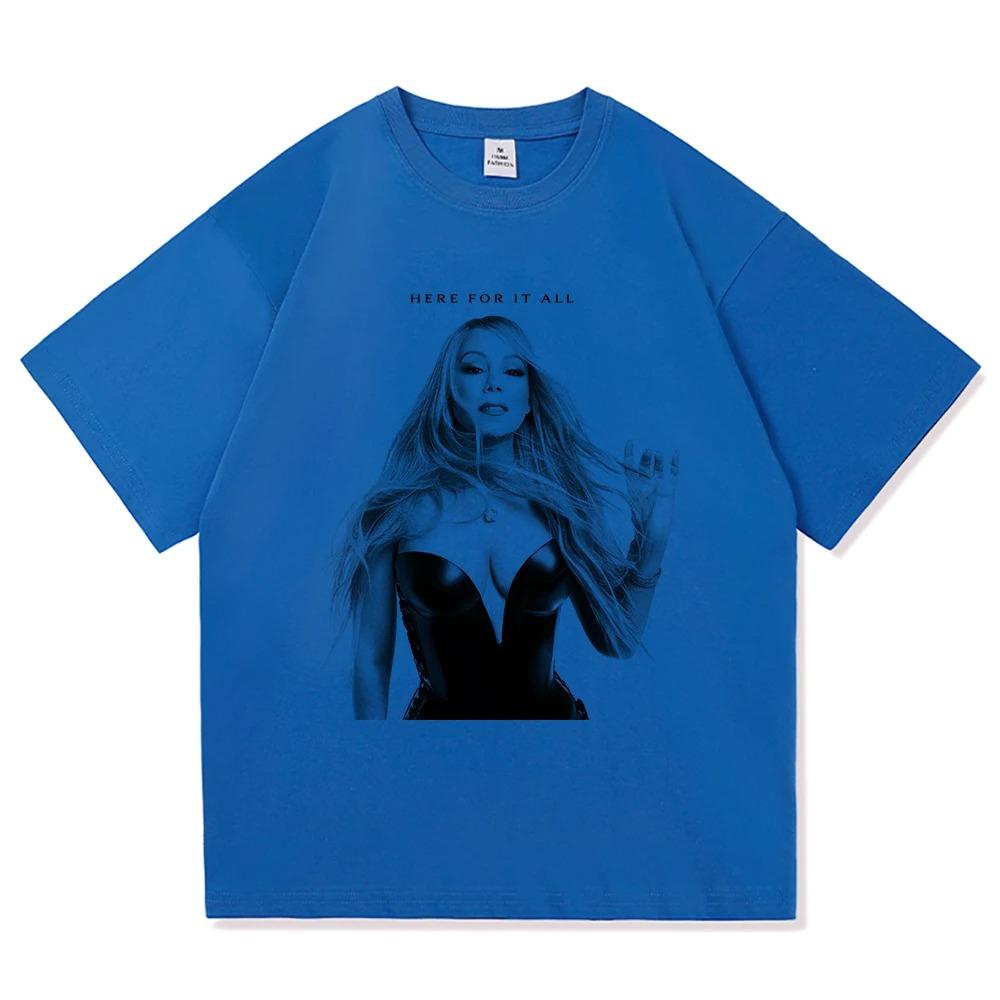 

Футболка Mariah Carey Here for It All 2025 Новый Альбом Ретро Мужская_Женская Одежда Харадзюку Футболка Большого Размера Унисекс Самые Продаваемые Топы S