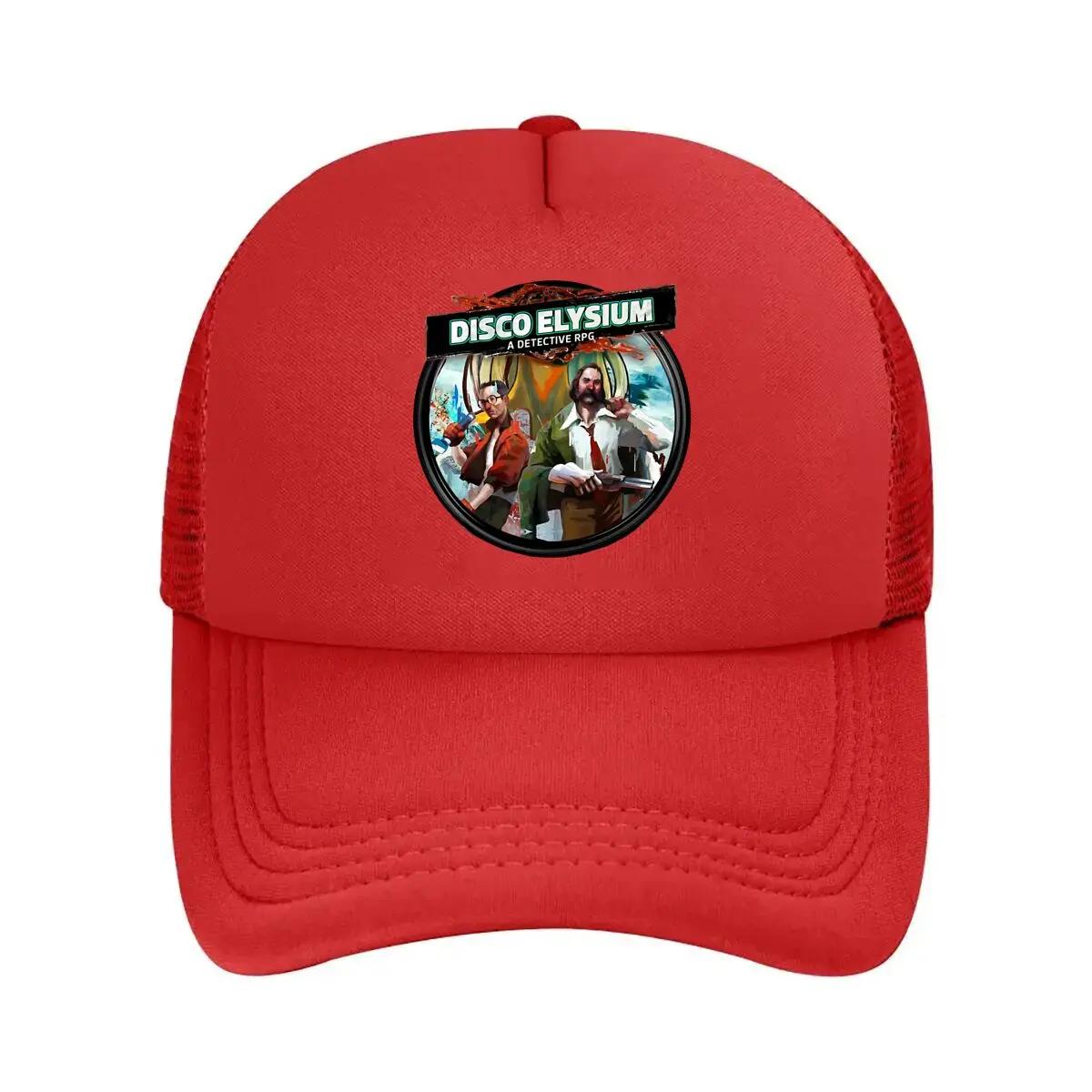 Disco Elysium Gaming Inspired Detective RPG Design Mesh Baseball Cap One Size