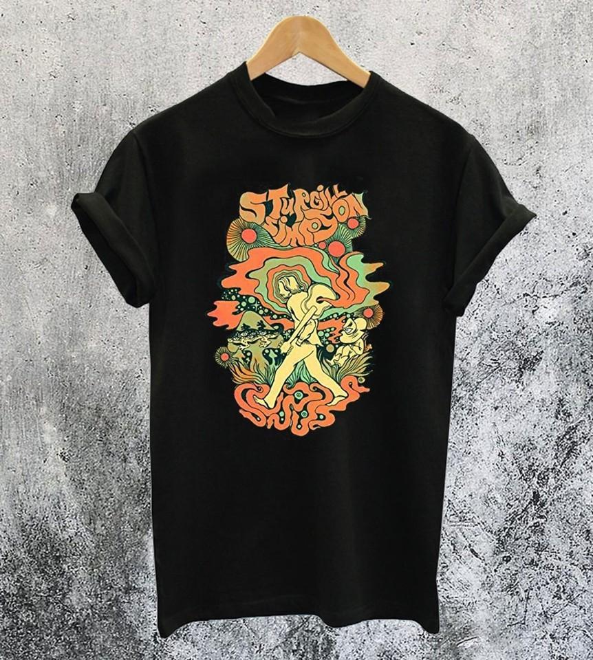 Sturgill Simpson Short Sleeve Cotton Black Men S-234XL T-shirt E184 XXXL