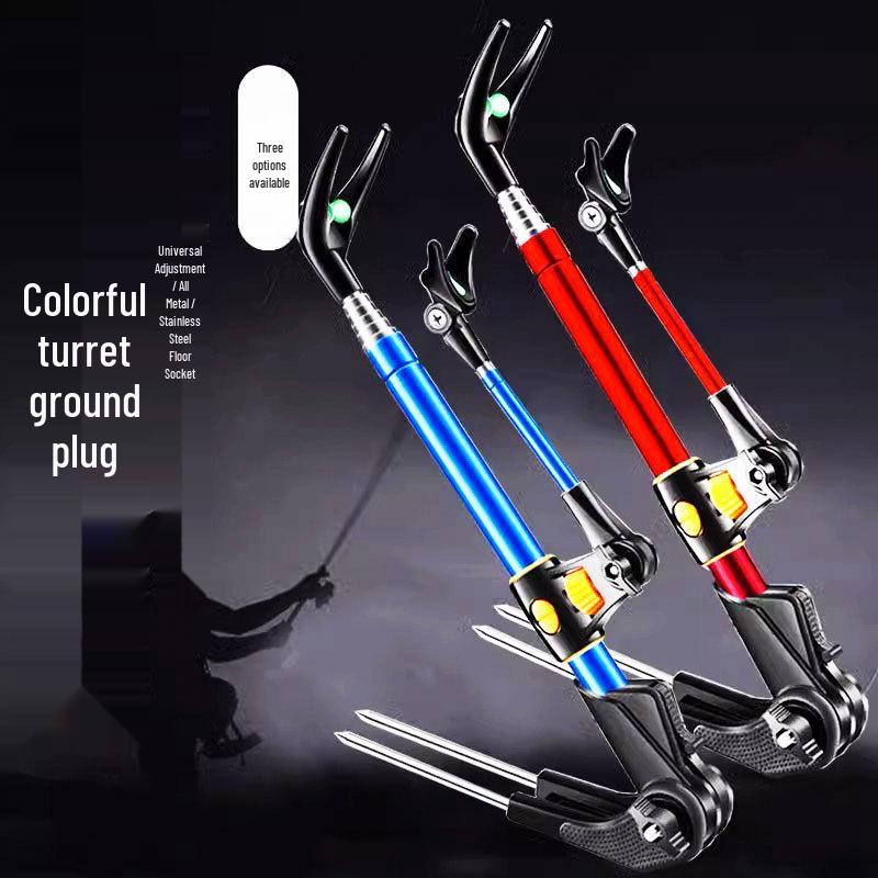 Multi-Functional Fishing Rod Holder for Ground or Table Use
