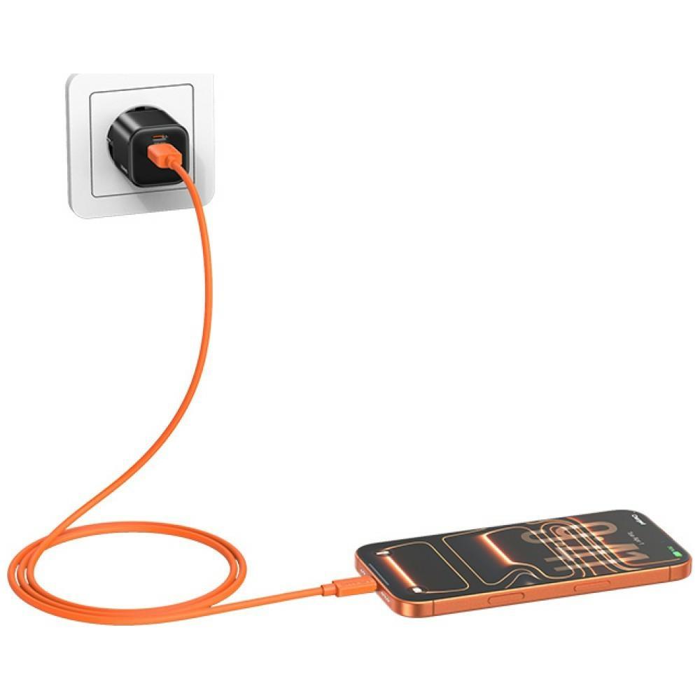 USAMS U98 3A Silicone Fast Charging USB-C Cable White