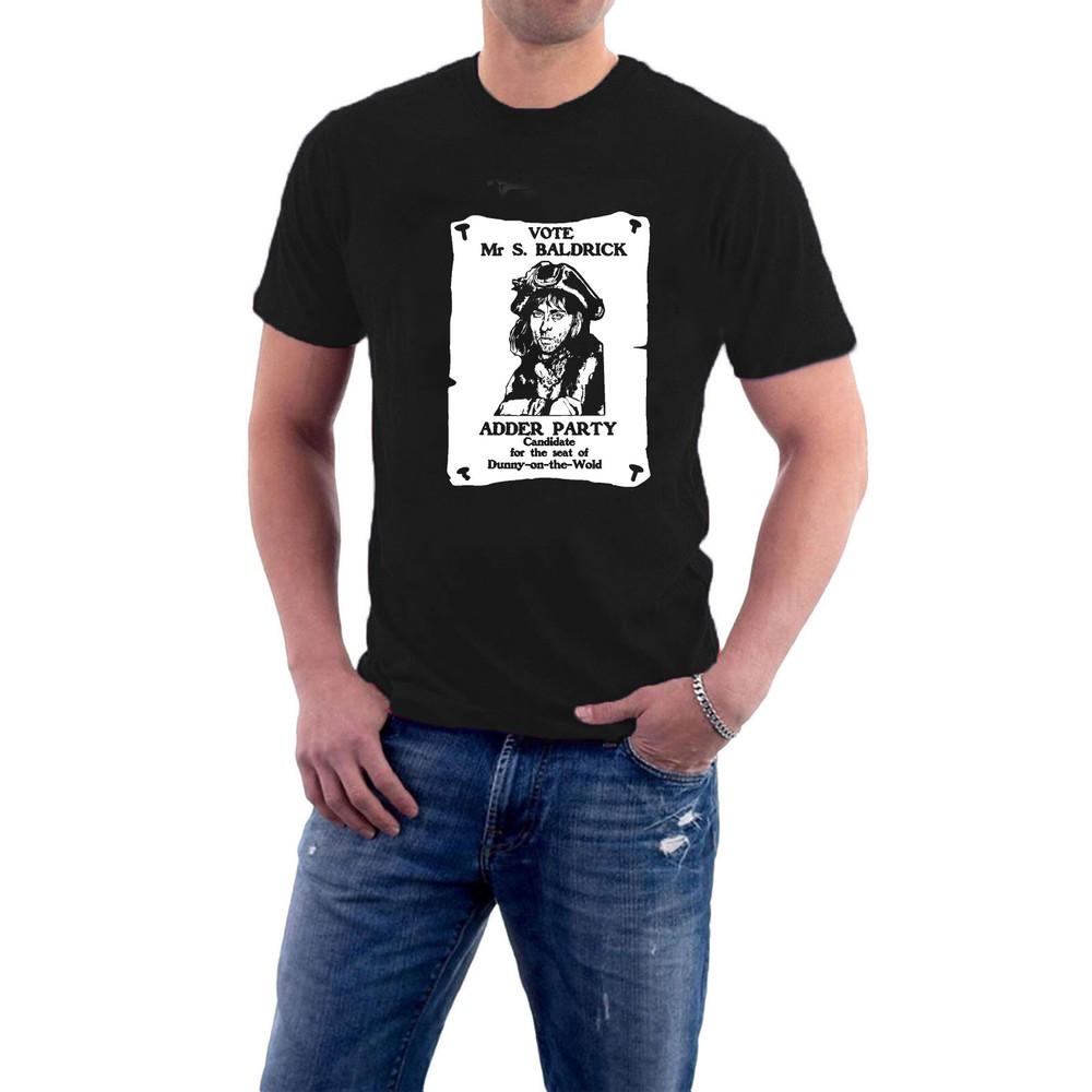 

VOTE Mr S BALDRICK T-shirt Dunny on the Wold MP Blackadder Tee Sillytees 2XL