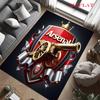 The Gunners Logo Carpet Rug for Living Room Bedroom Home Sofa Decoration,Kids Play Nonslip Floor Mat
