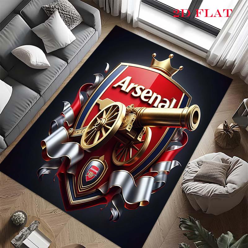 The Gunners Logo Carpet Rug for Living Room Bedroom Home Sofa Decoration,Kids Play Nonslip Floor Mat