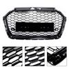 Honeycomb Mesh Front Bumper Grille Fit A3 8V 2017-2019 RS3 Style Black
