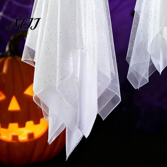 Halloween Atmosphere Decor 3Pcs/Set Decorations Hanging Ghost with Light Remote Ornament Control Indoor/Outdoor Ornaments for Yard Tree Garden String