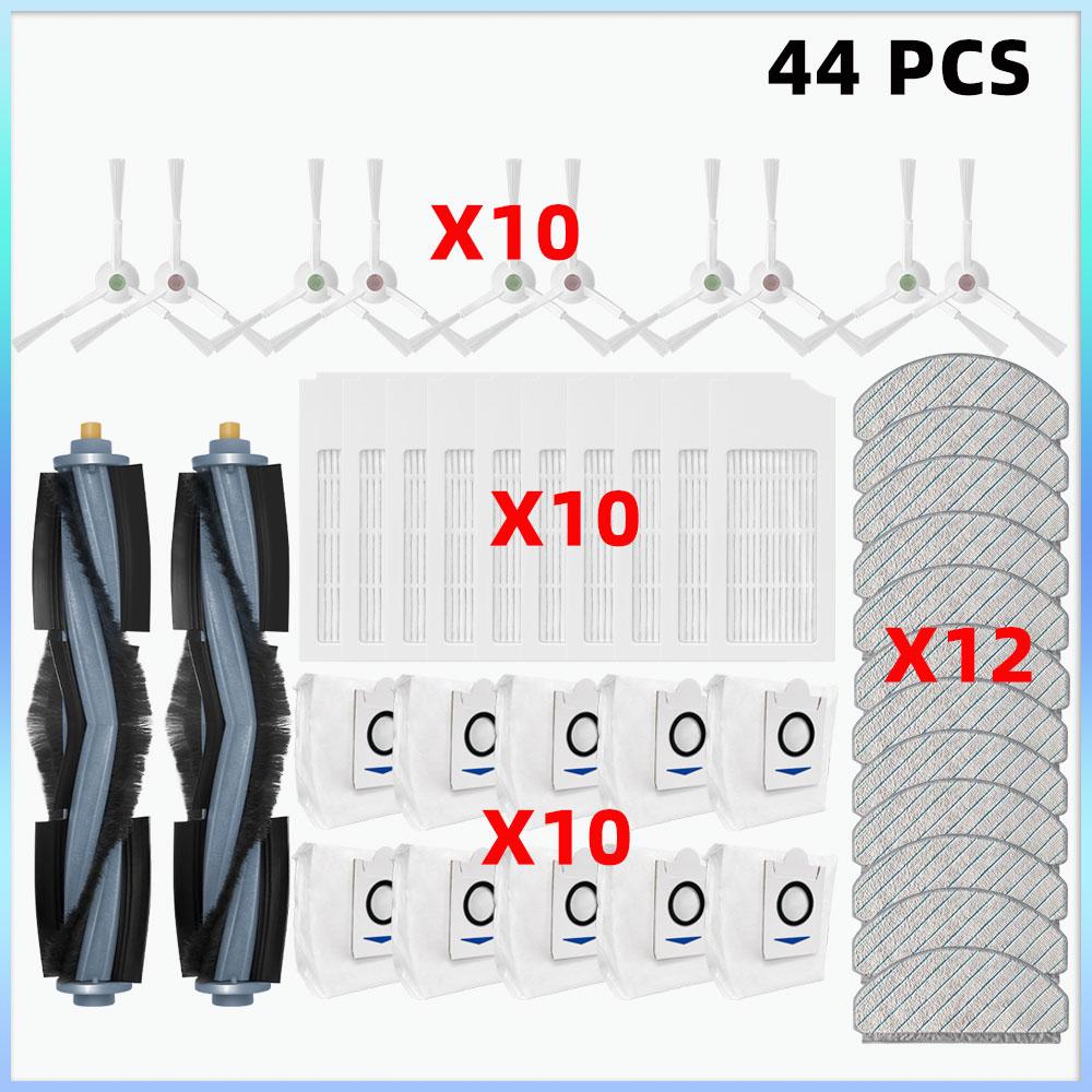 Kompatibel für ECOVACS T10 PLUS / X1 PLUS Ersatzteile Zubehör Hauptbürste Seitenbürsten Filter Wischmopp Staubbeutel Zubehör
