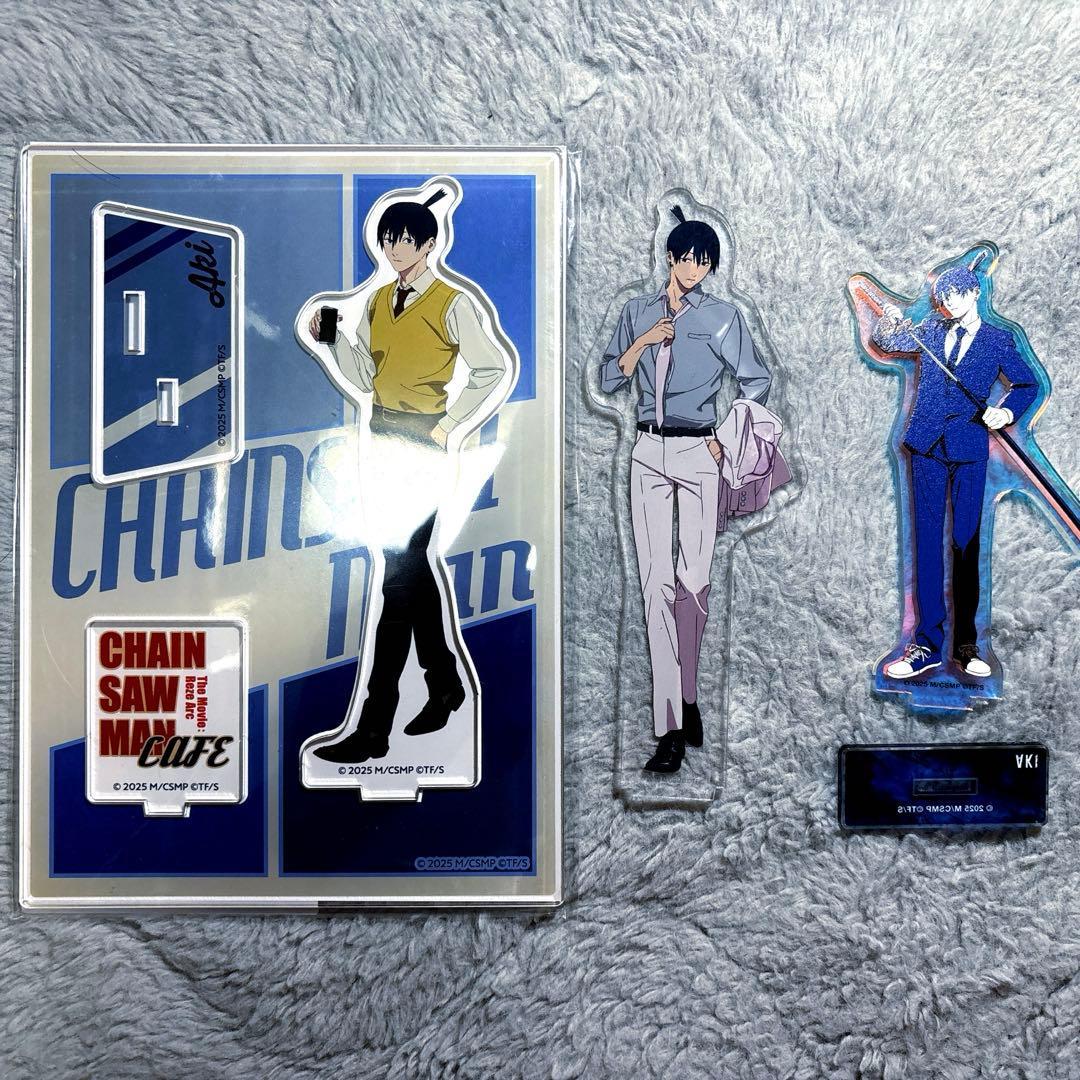 Used Chainsaw Man Aki Hayakawa Acrylic Stand Set