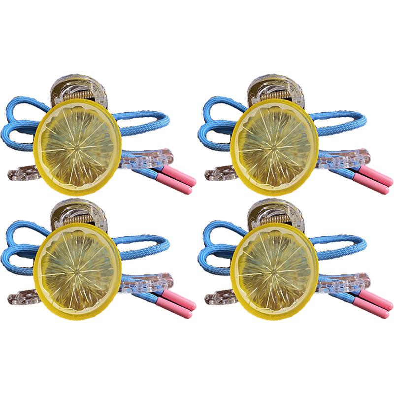 Lemon Fresh Hair Clip Female Korean Sweet Cute Fruit Bow Shark Clip Hair Accessories