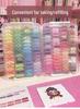 Large Transparent Bead Organizer Box with Compartments