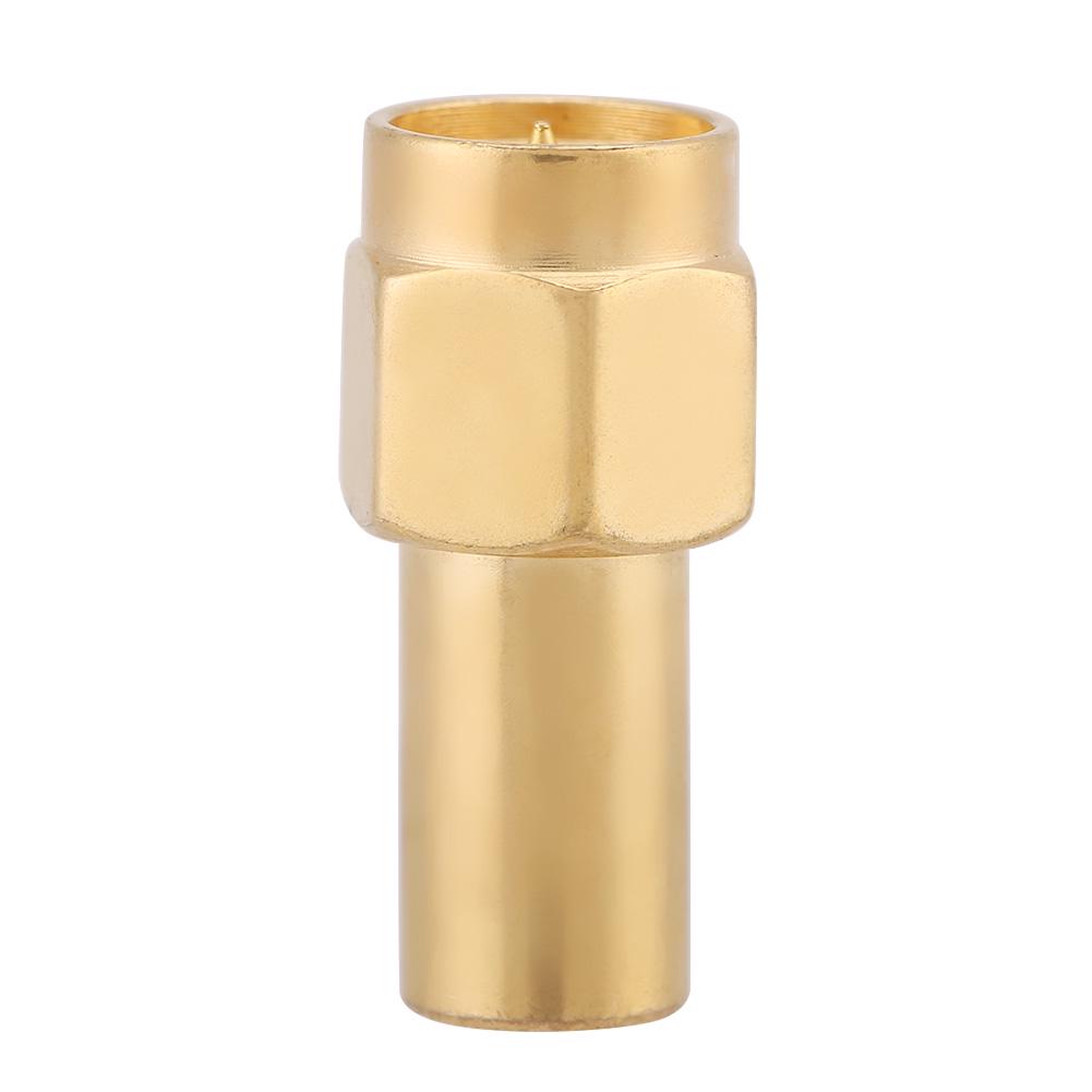 5Pcs Brass SMA Male RF Coaxial Terminator Load 50 Ohm For Antennas GPS System Base Station Application Cable Assembly Instrument