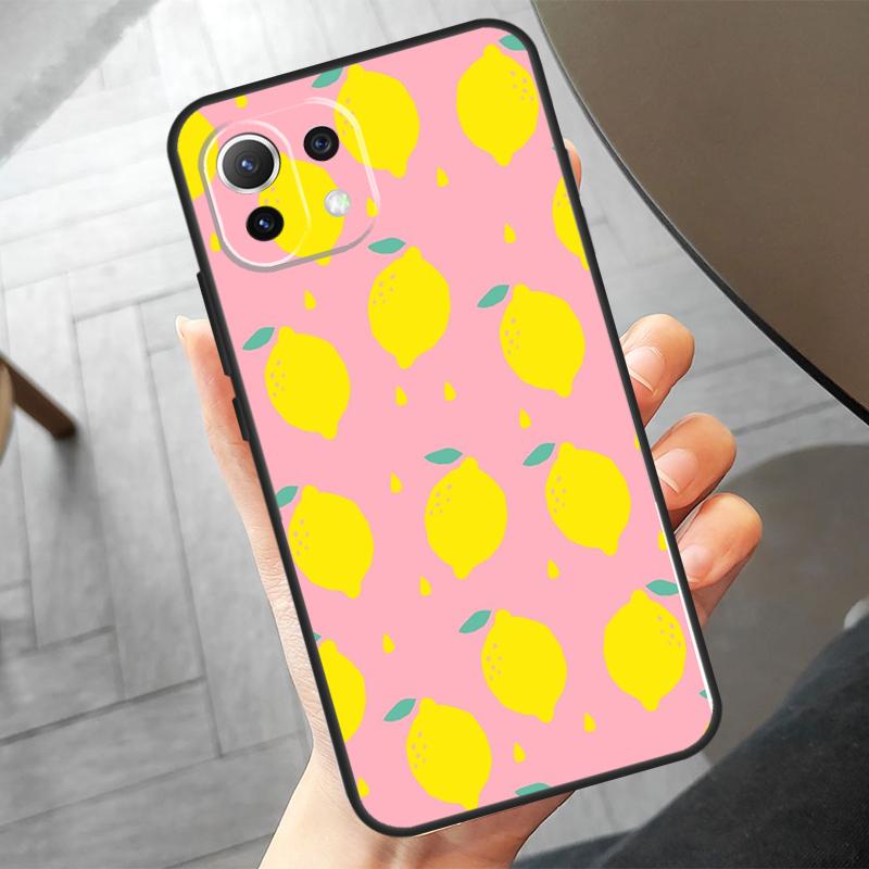 Summer Fruit Lemon Case For Xiaomi 15 Pro 13 14 Ultra 11T 12T 13T 14T Pro POCO F7 X7 Pro X3 X5 X6 F5 F6 Cover