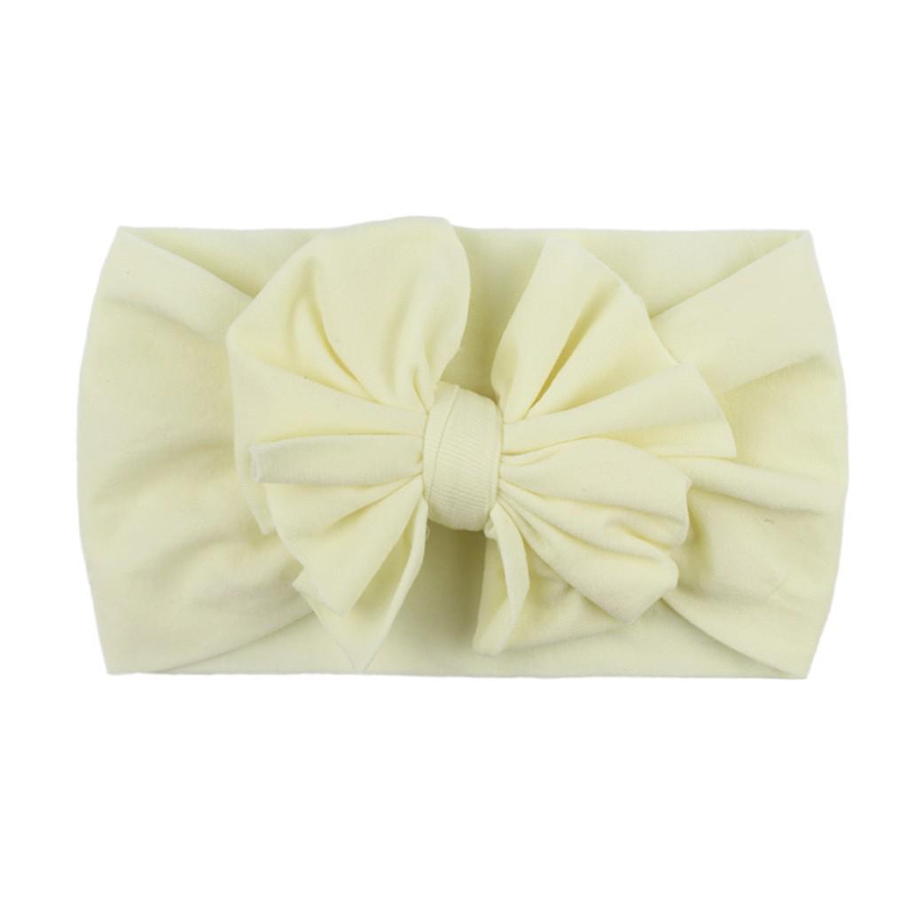 23-Color Baby Nylon Bow Headbands - Double Layer Fashion Headdress