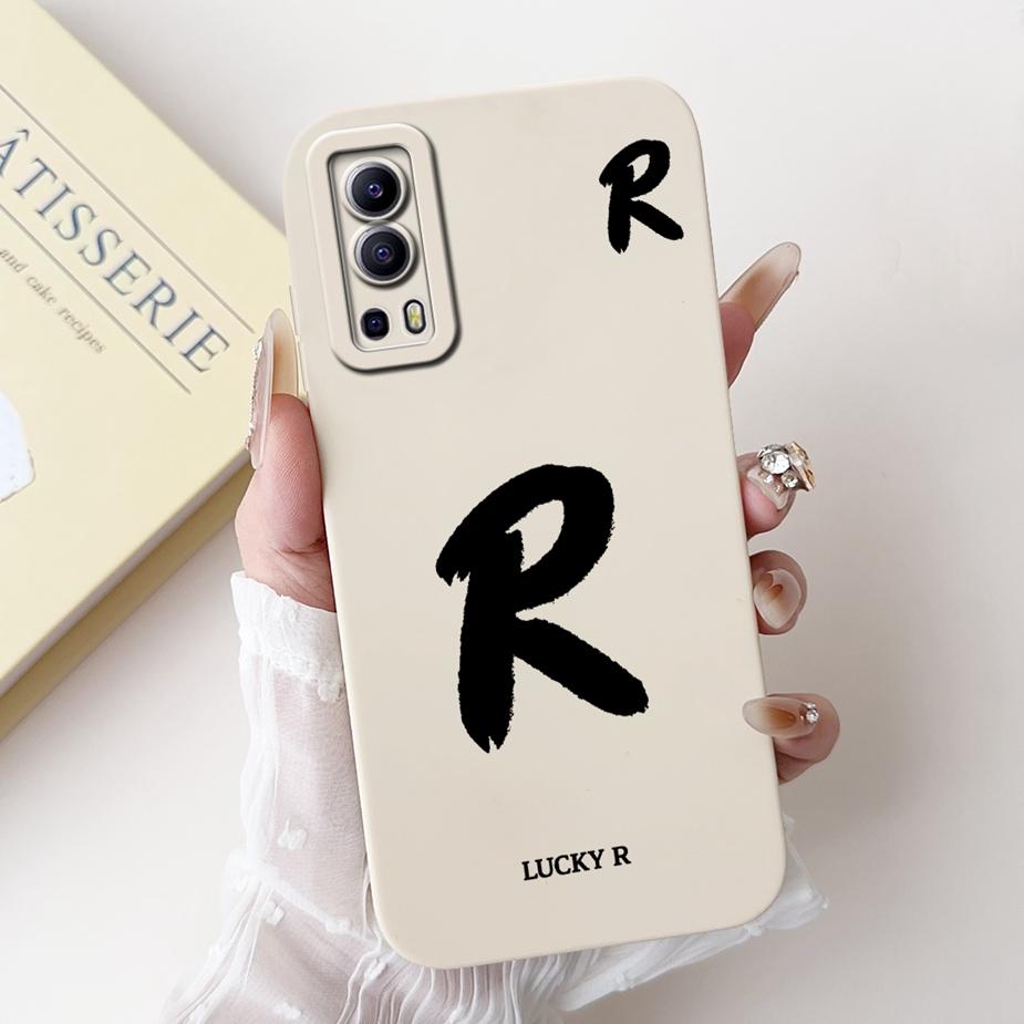 Per Custodia Vivo Y52 5G V2053 Carina Lettere Fortunate Cover Morbida Custodia in TPU Per Vivo Y72 Y 52 VivoY52 VivoY72 5G V2041 Custodie Bumper