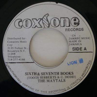 7inch Record MAYTALS - Sixth & Seventh Books NONE Coxsone Records Jamaica Reggae, Ska & Dub Used