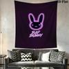 Bad Bunny Wall Tapestry Aesthetic Wall Hanging Printed Fabric Blanket Decorative Tapestries for Bedroom Living Room Home Decor