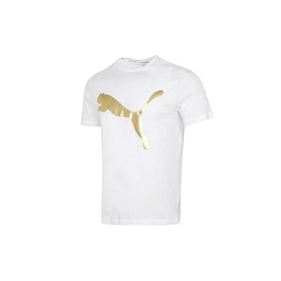 Running Training Fitness Breathable Casual Sports Round Neck Short Sleeve T-Shirt Men Tops White 532787-02