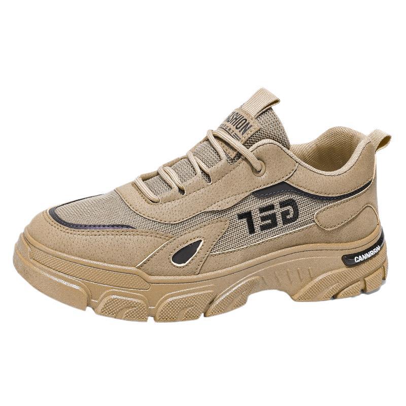 Autumn men's shoes new breathable tooling shoes men's trend versatile platform sports shoes casual board shoes men
