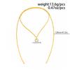 Fashion Gold Color Love Heart Pendant Necklace Women Vintage Beaded Chain Long Necklace Sweater Chain Jewelry Accessories