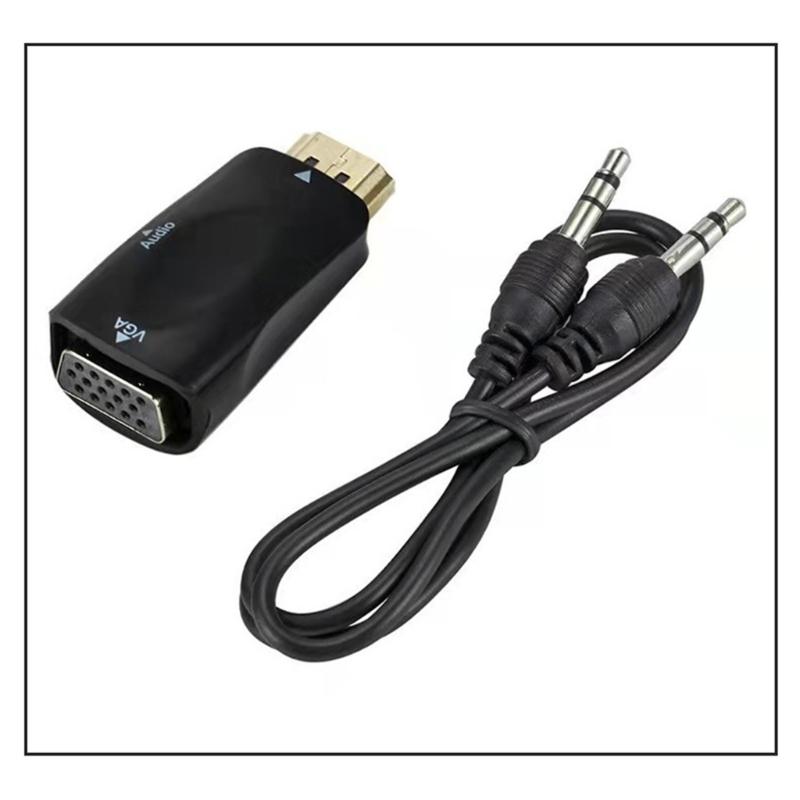 1080P HDTV To VGA Adapter Converter Output Computer Set Top Box Connector Dongle for Laptop PC Monitor Projector