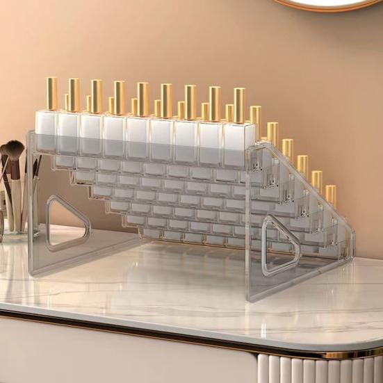 Nail Polish Organizer Display Rack Easy Installation Transparent Multi-layer Nail Polish Holder Sunglasses Organizer