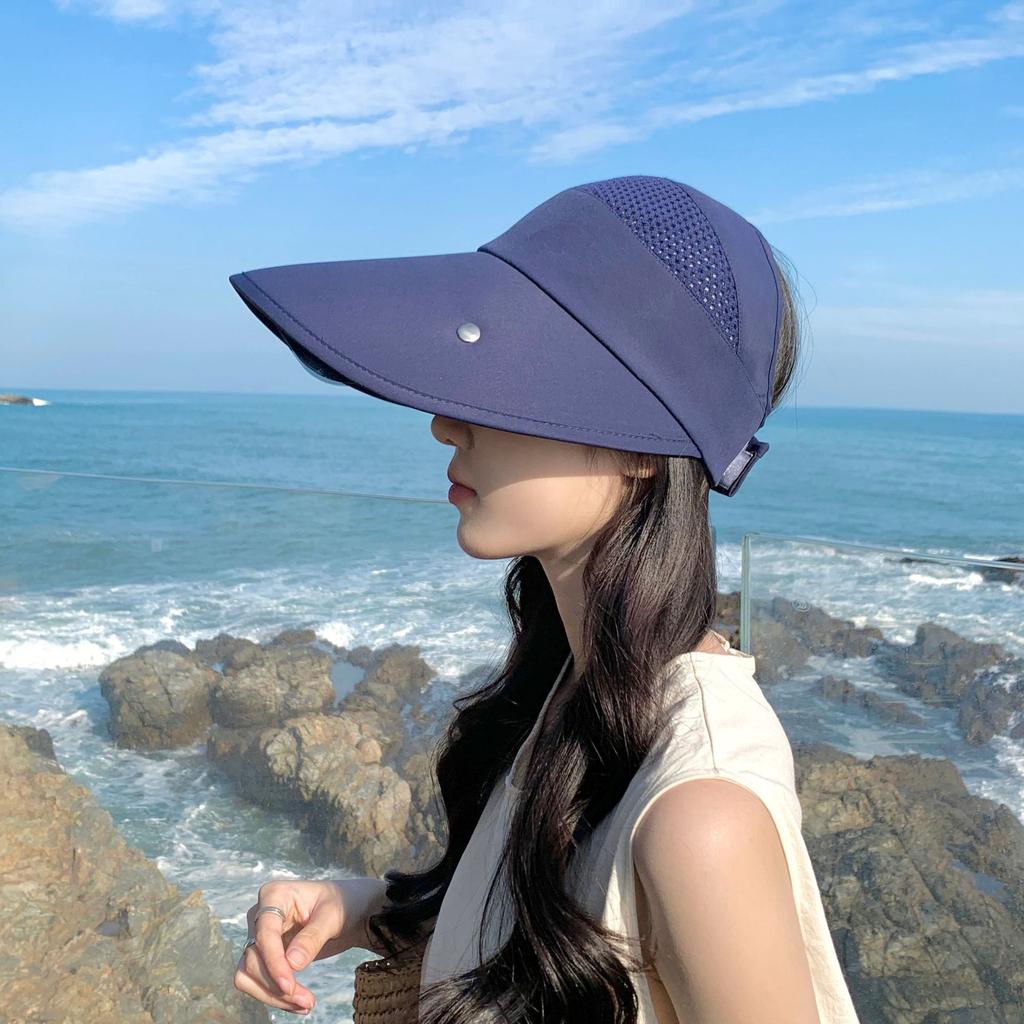 Sunscreen Lens Empty Roof Sun Hat UV Protection Large Brim Showing Small Outdoor Flat Roof Riding